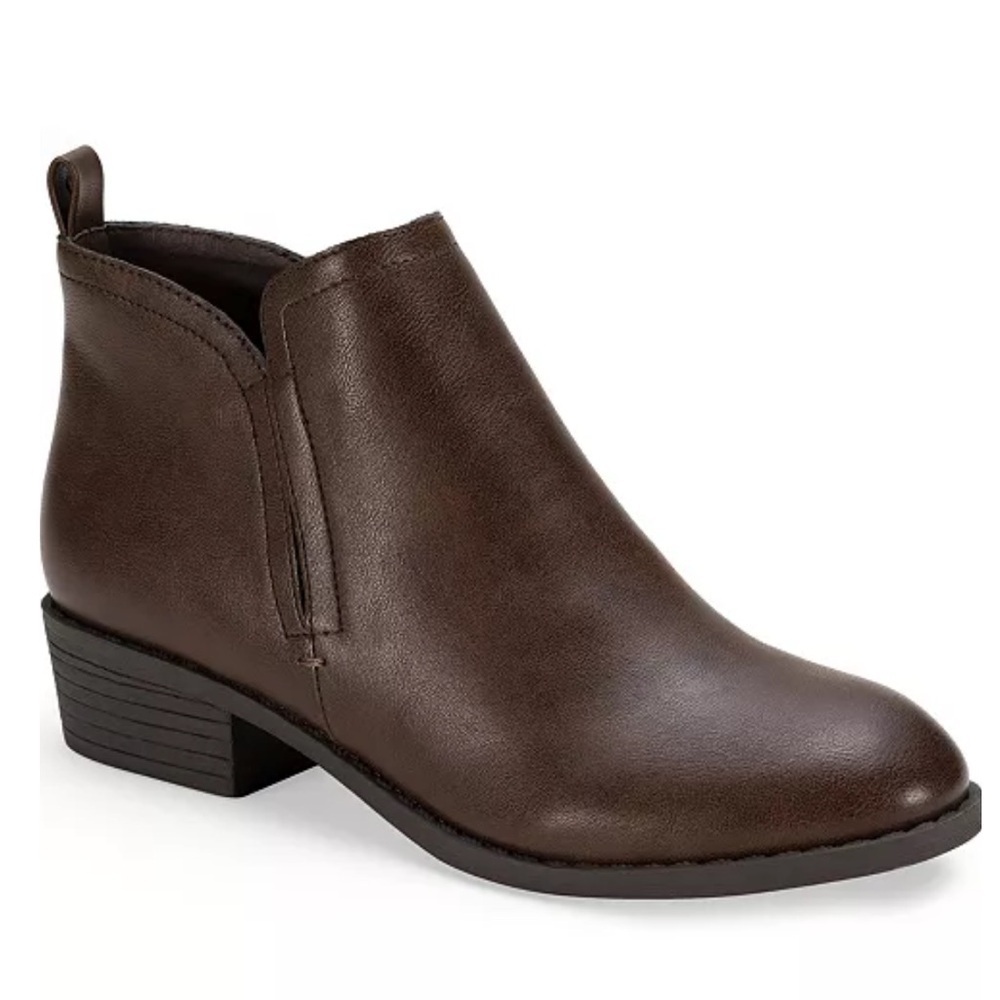 Sun + Stone Brown Ankle Boots